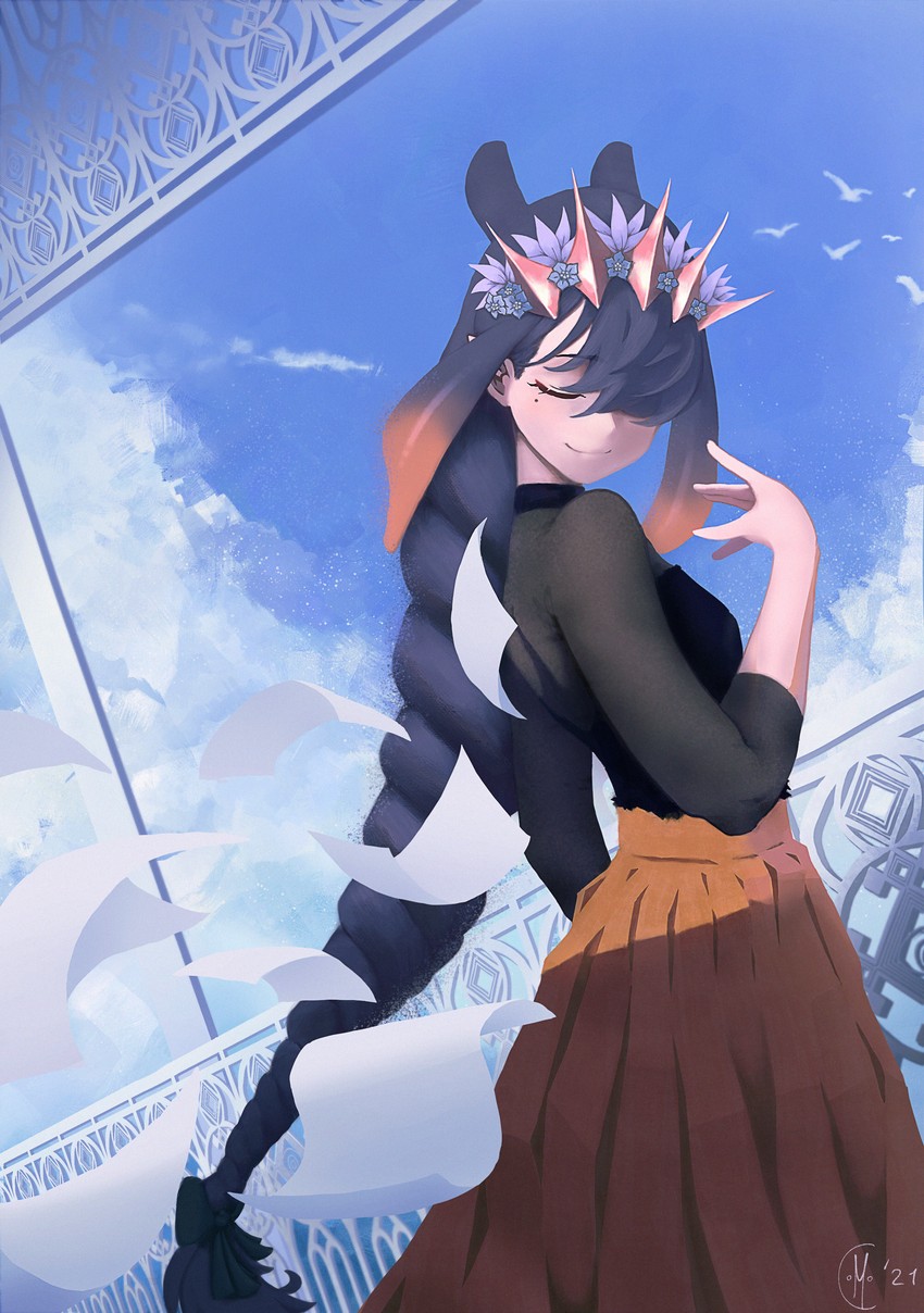 ninomae ina'nis (hololive and 1 more) drawn by mocomiliano