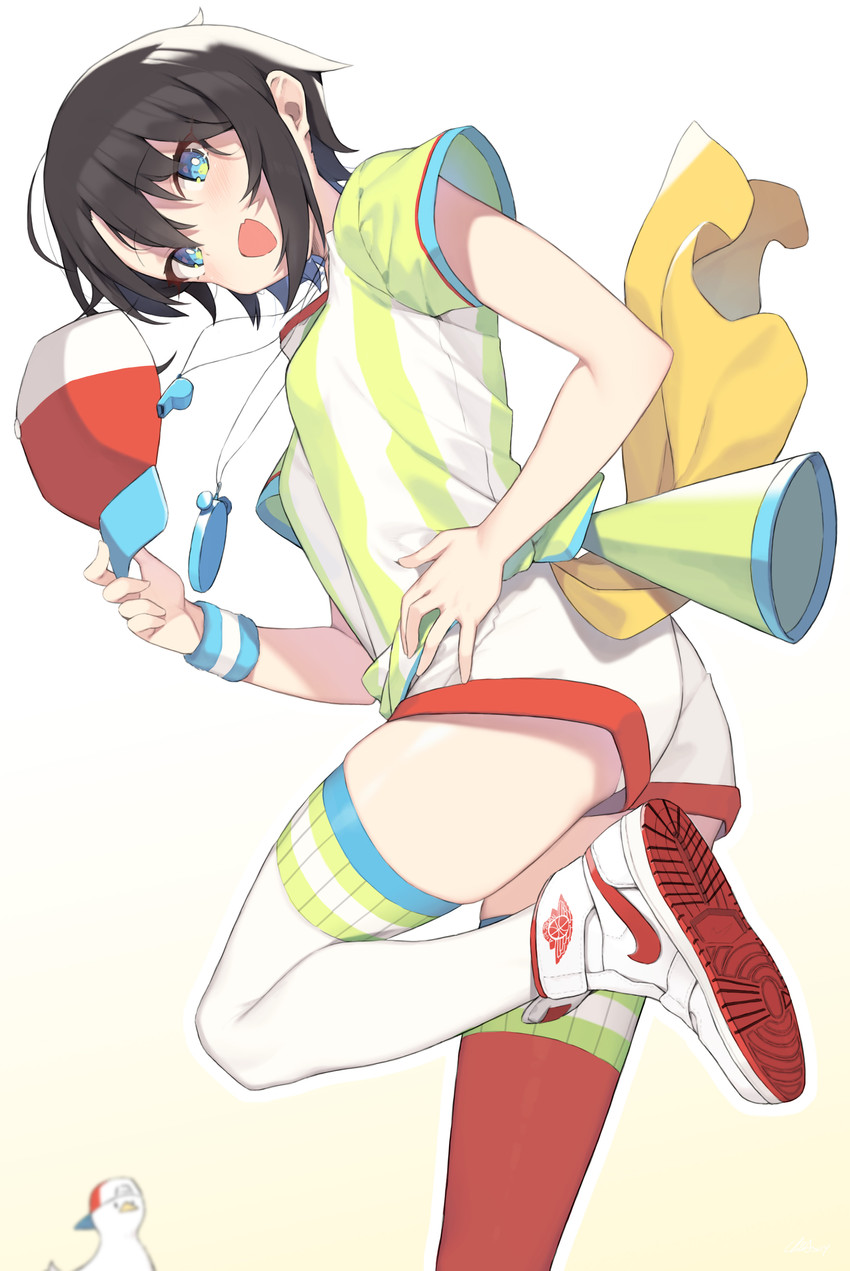 oozora subaru and subaru duck (hololive) drawn by cloba