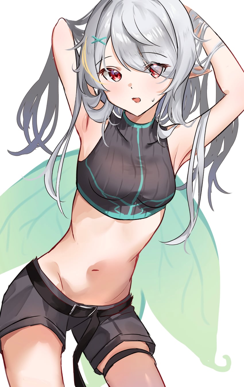 pomu rainpuff (nijisanji and 1 more) drawn by hitsuji_(sheep_tamura)