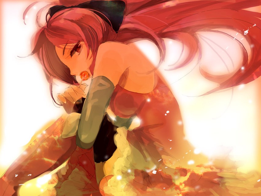 sakura kyoko (mahou shoujo madoka magica) drawn by takatou_sachi