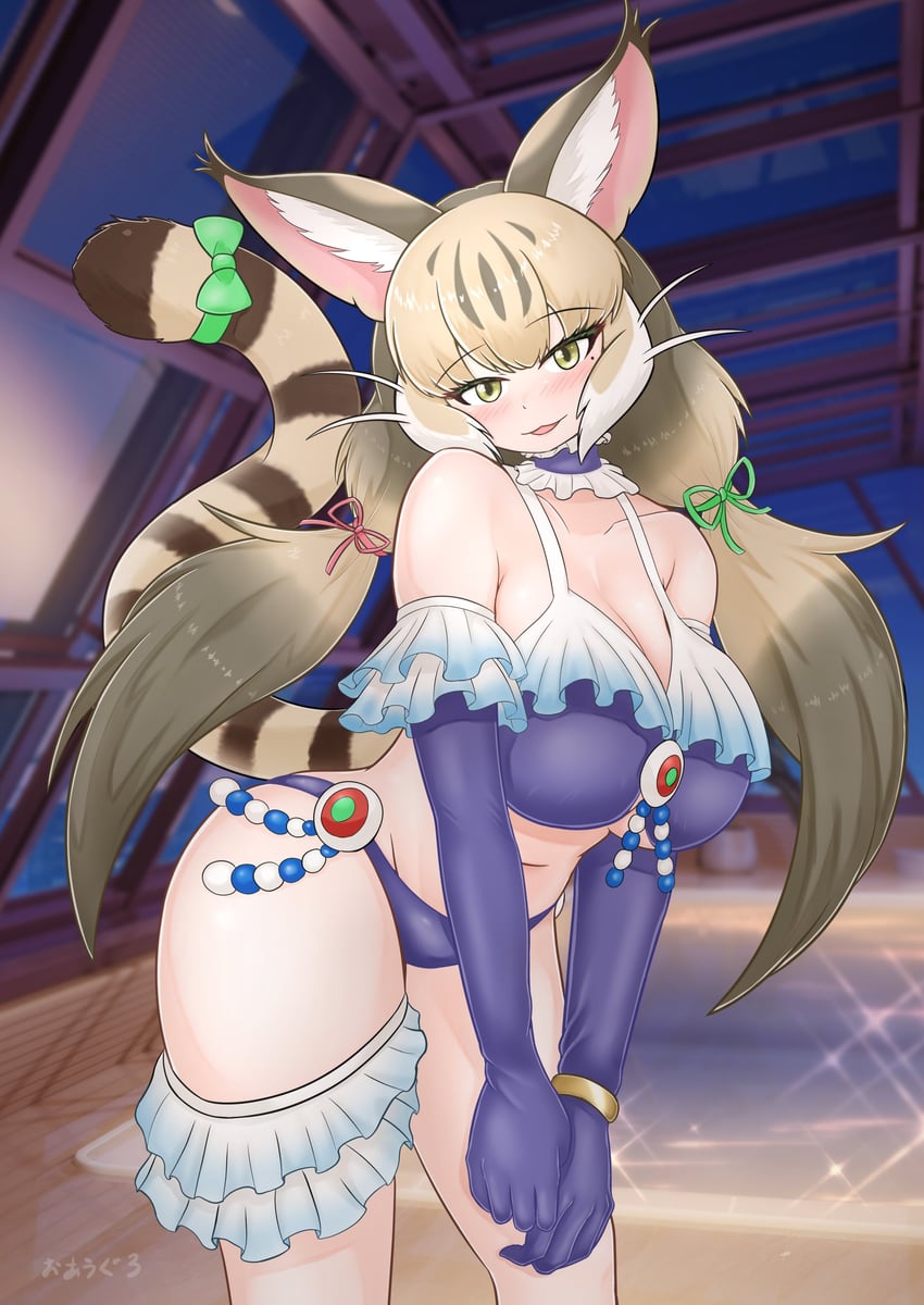 jungle cat and steller's sea cow (kemono friends and 2 more) drawn by oaug241