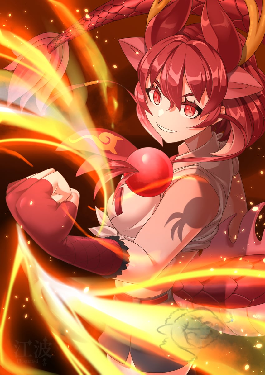 red dragon (kemono friends and 1 more) drawn by kawanami_eito