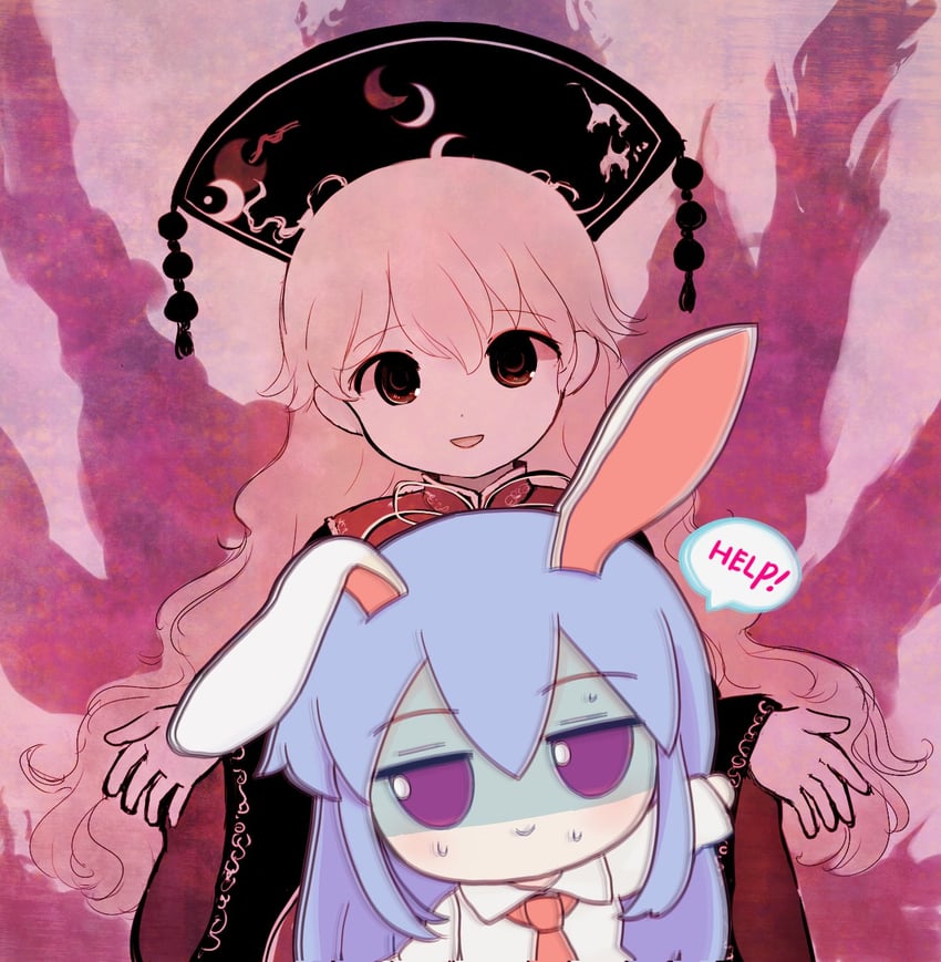 reisen udongein inaba and junko (touhou) drawn by azuma_meri