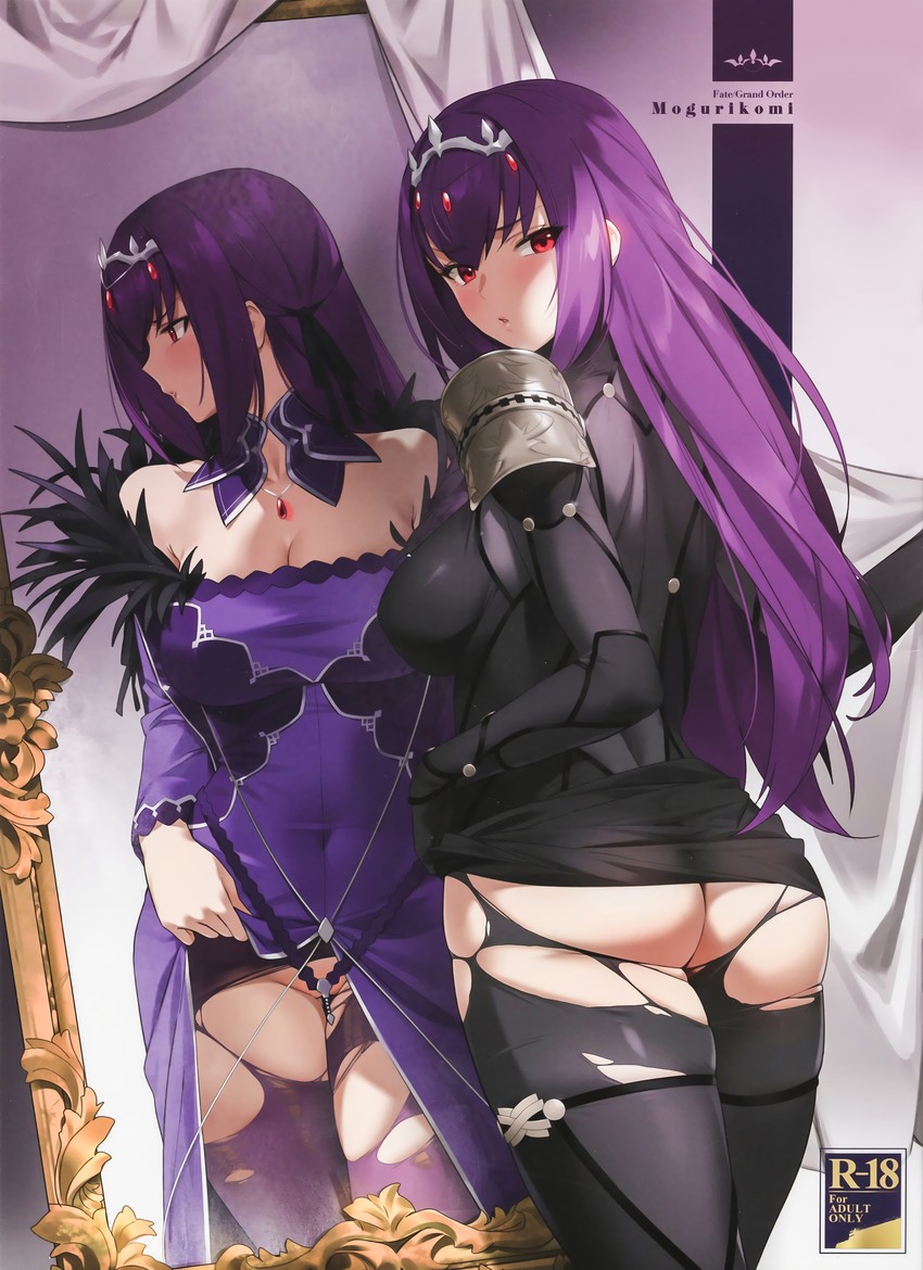 scathach and scathach skadi (fate and 1 more) drawn by yd_(orange_maru)