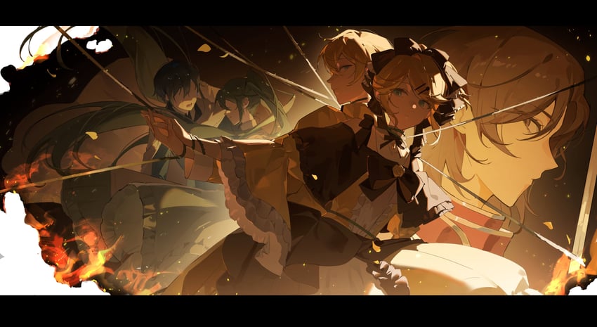 hatsune miku, kagamine rin, kagamine len, kaito, meiko, and 4 more (vocaloid and 4 more) drawn by huz_(a1438758295)