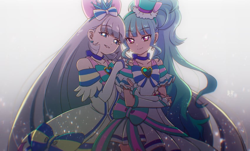 nekoyashiki yuki, nekoyashiki mayu, cure nyammy, and cure lillian (precure and 1 more) drawn by zerolay