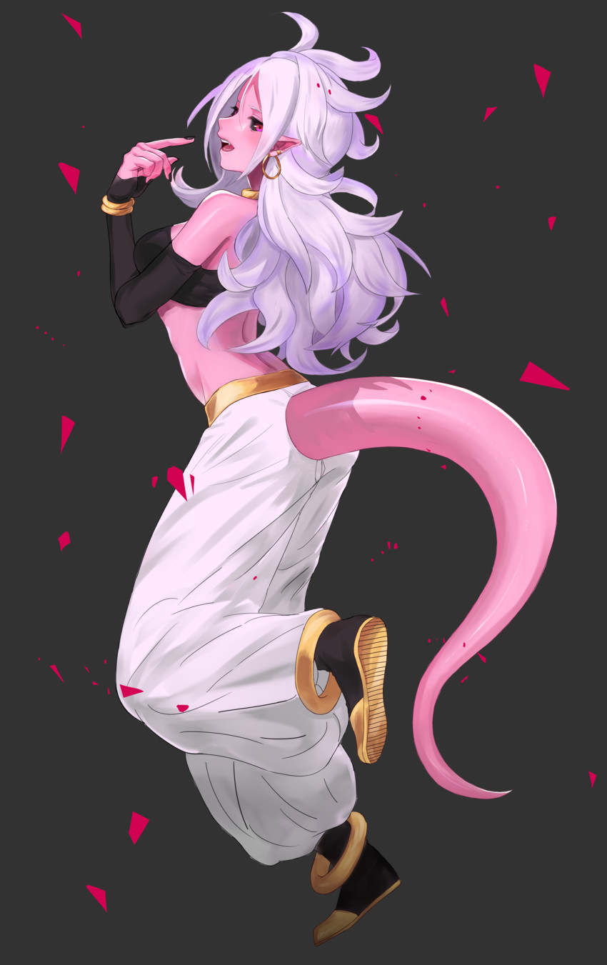android 21 and majin android 21 (dragon ball and 1 more) drawn by yuzumaru_(yosshy1831)
