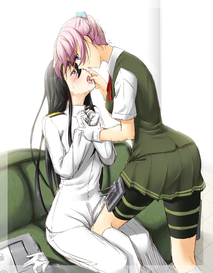 female admiral, shiranui, and tatebayashi sakurako (kantai collection) drawn by niwatazumi