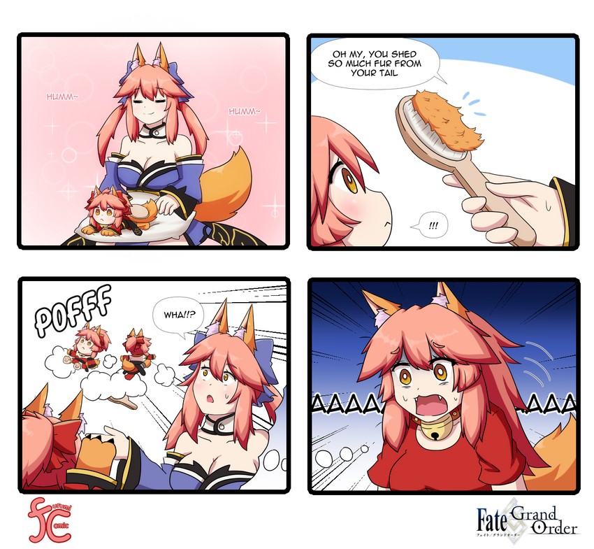 tamamo, tamamo no mae, and tamamo cat (fate and 2 more) drawn by keita_naruzawa