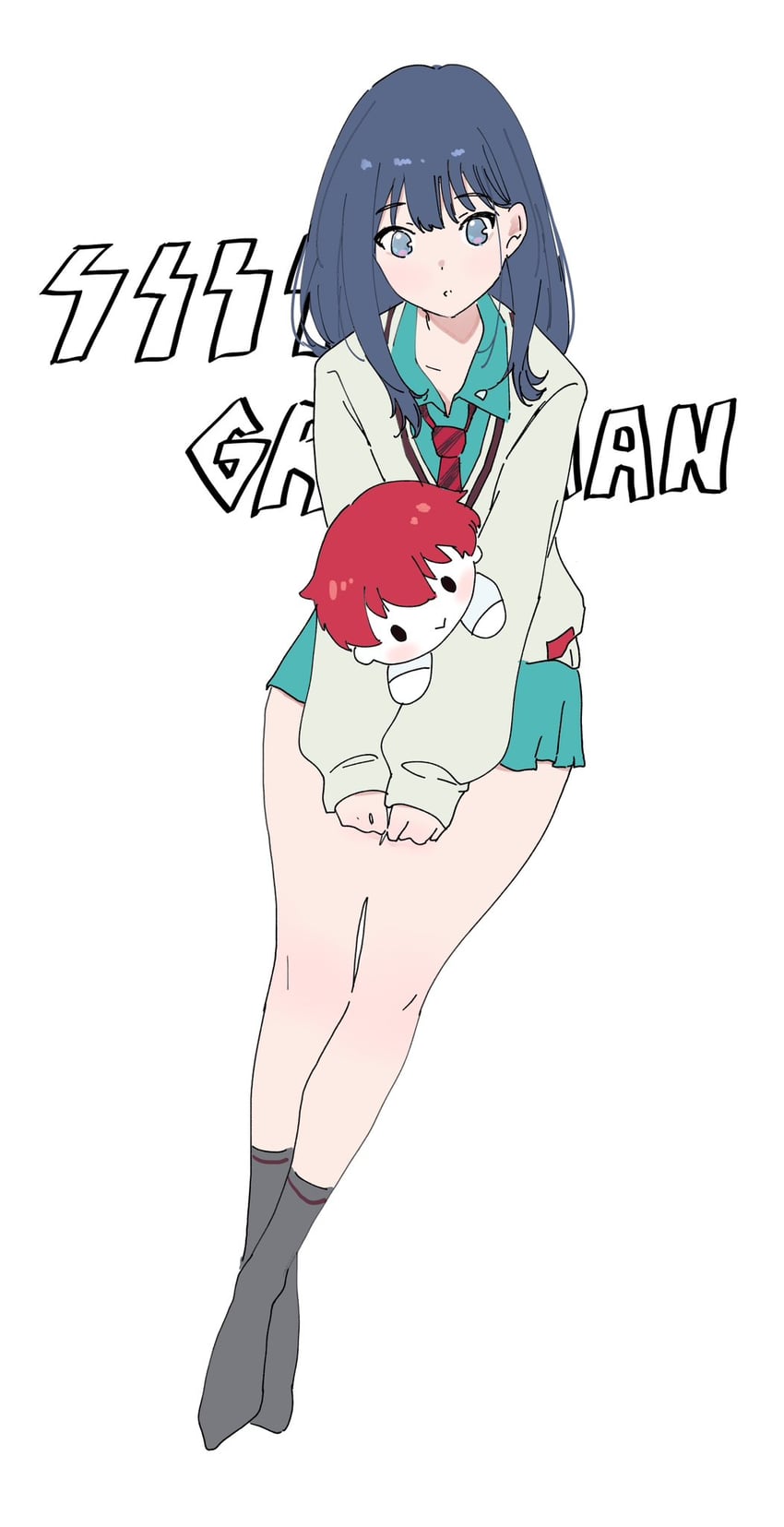 takarada rikka, amate yuzuriha, and hibiki yuuta (gundam and 2 more) drawn by rixxa_uiu