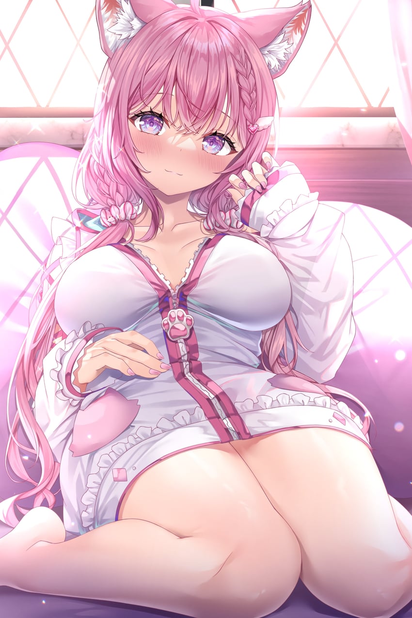 hakui koyori and kokoro (hololive) drawn by shimo_(shimo332215)