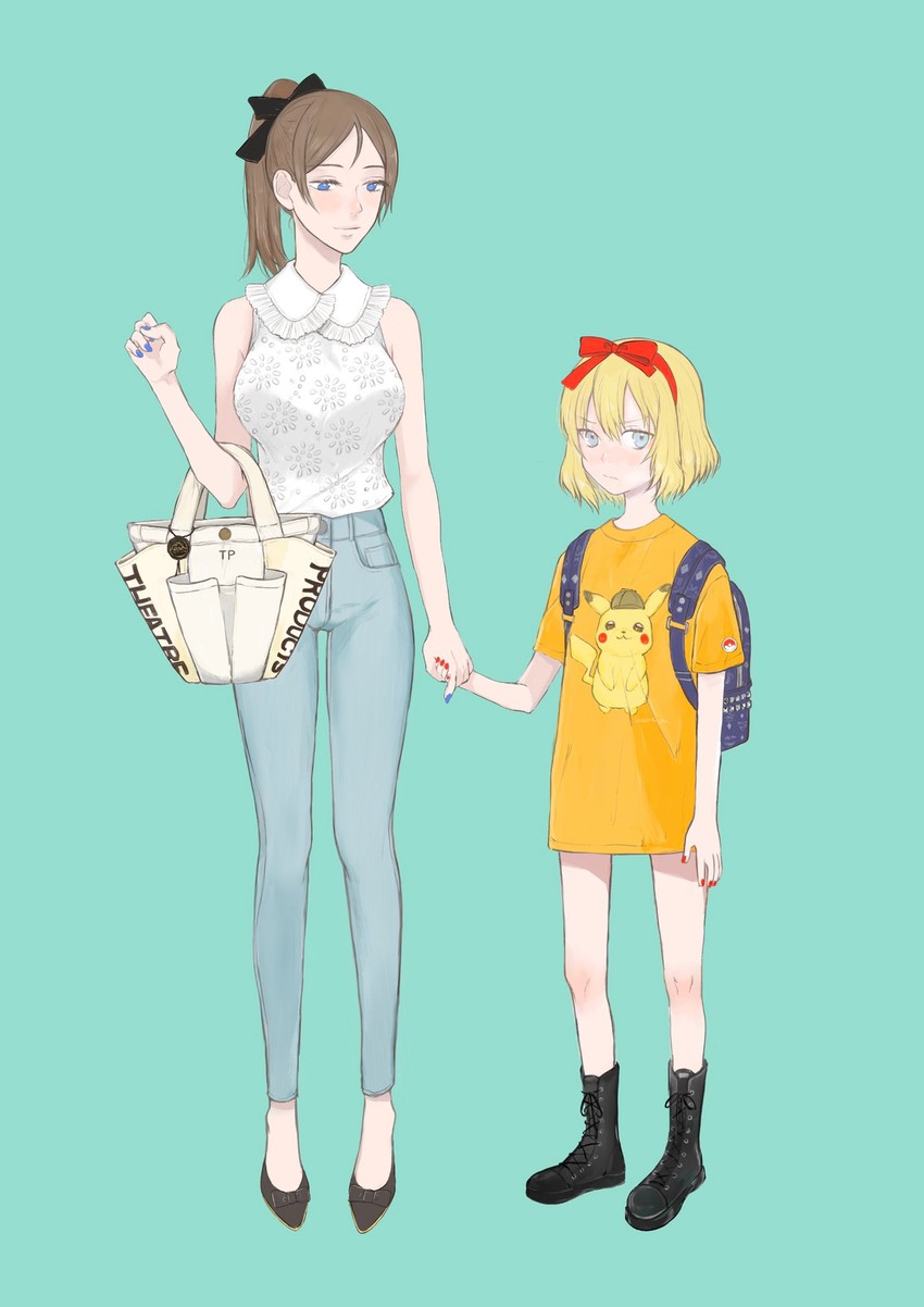 pikachu, katyusha, nonna, and detective pikachu (pokemon and 2 more) drawn by banira_(oocooocooocoo)