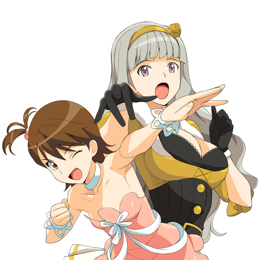 shijou takane and futami ami (idolmaster and 1 more) drawn by a1_(initial-g)