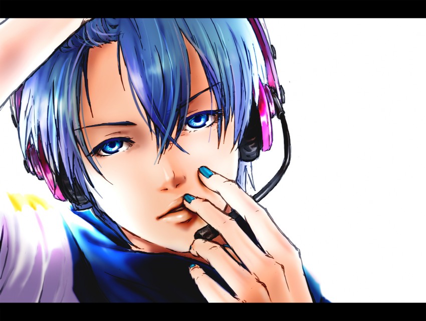 kaito (vocaloid and 1 more) drawn by and_(abimaru)