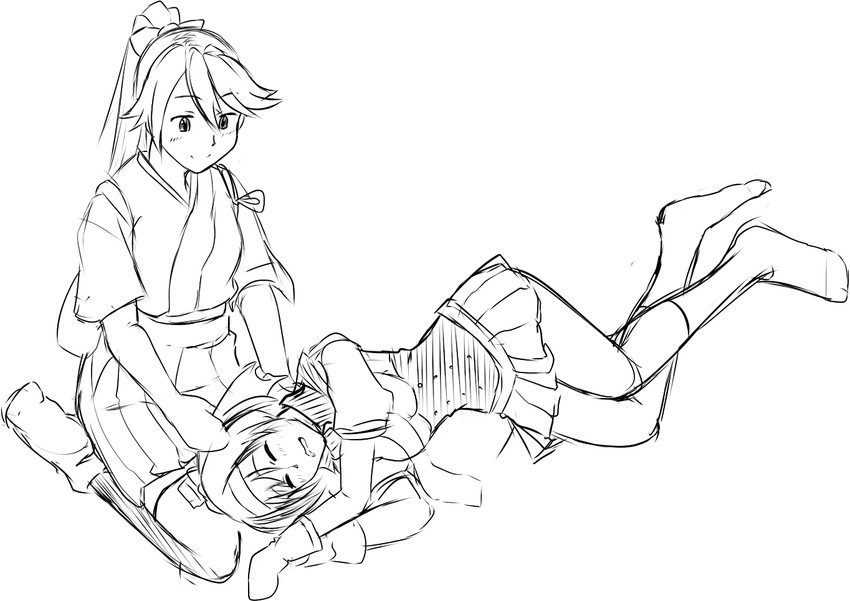 houshou and akizuki (kantai collection) drawn by giru_shirei-kan