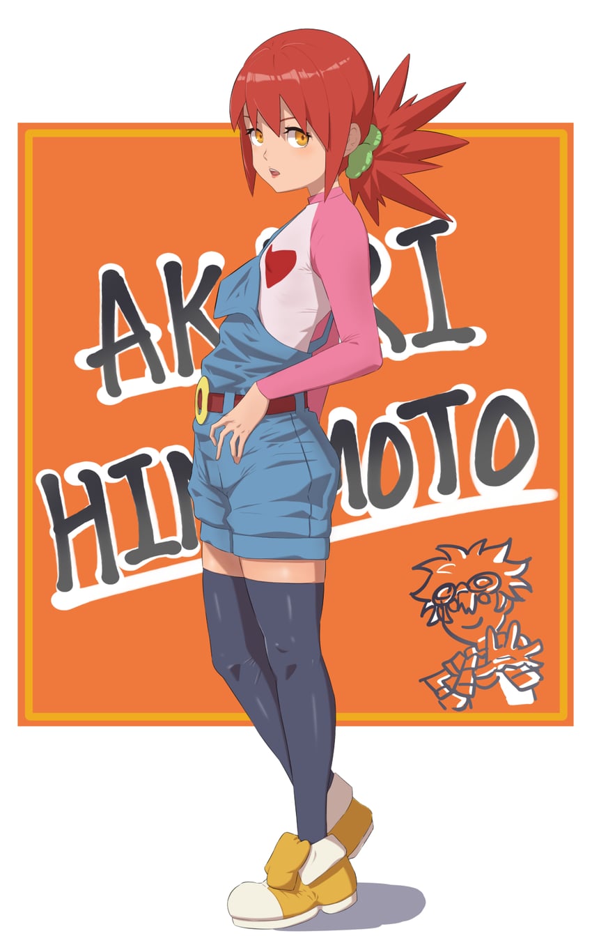 kudou taiki and hinomoto akari (digimon and 1 more) drawn by taira_(tairamon)
