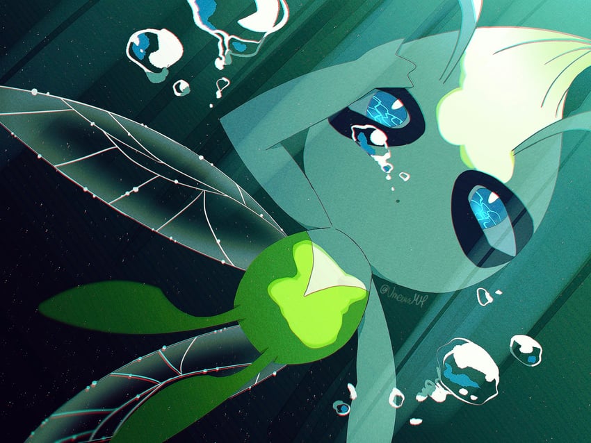 celebi (pokemon and 1 more) drawn by fukkatsu_no_maya