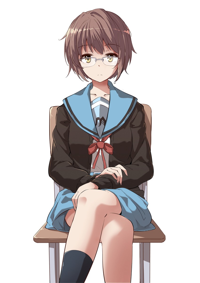 nagato yuki (suzumiya haruhi no yuuutsu) drawn by shinjin_kootoko