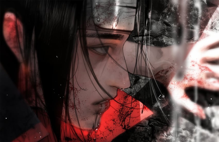 uchiha itachi (naruto and 1 more) drawn by ssxssss_848
