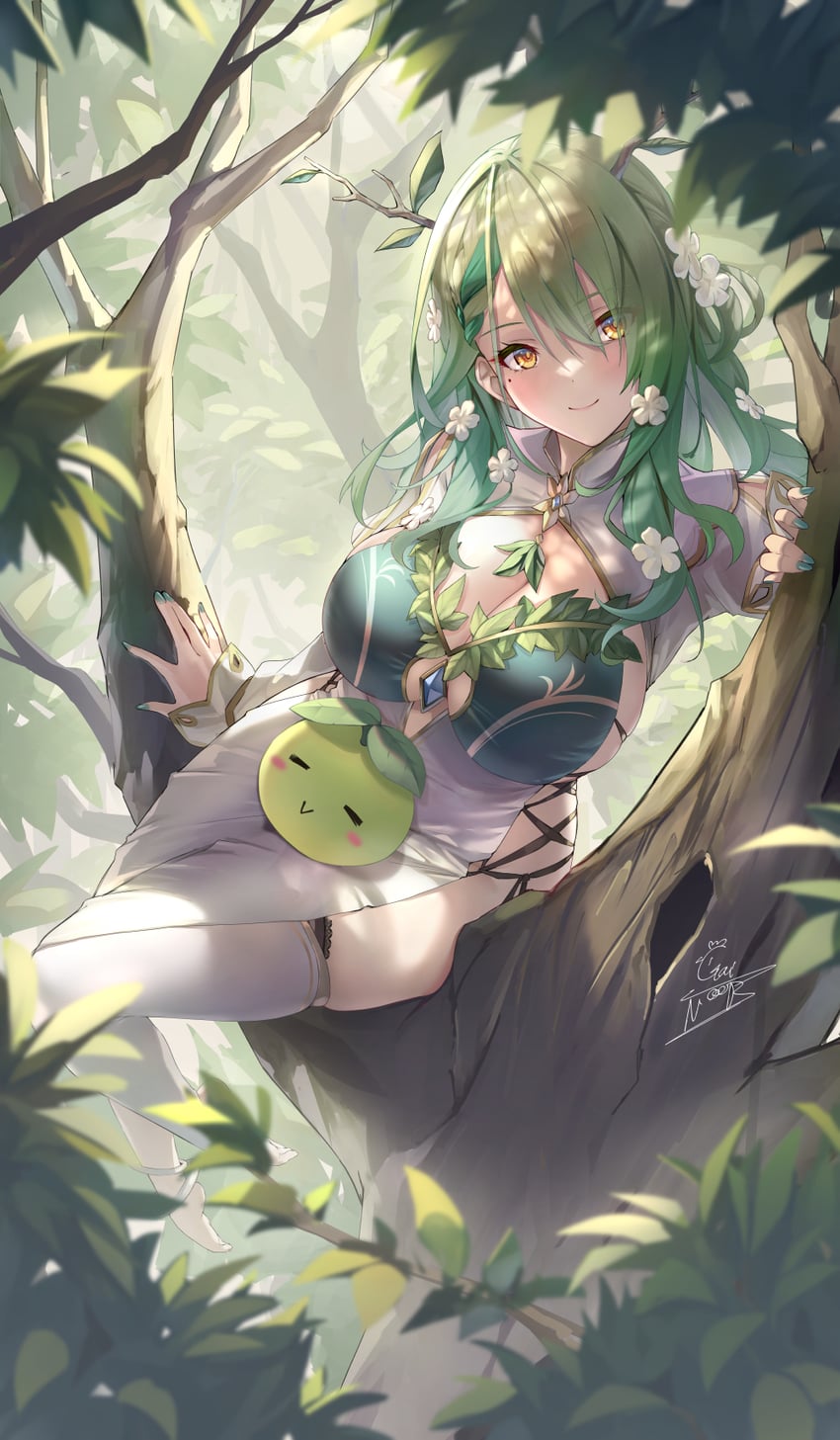 ceres fauna and sapling (hololive and 1 more) drawn by gainoob