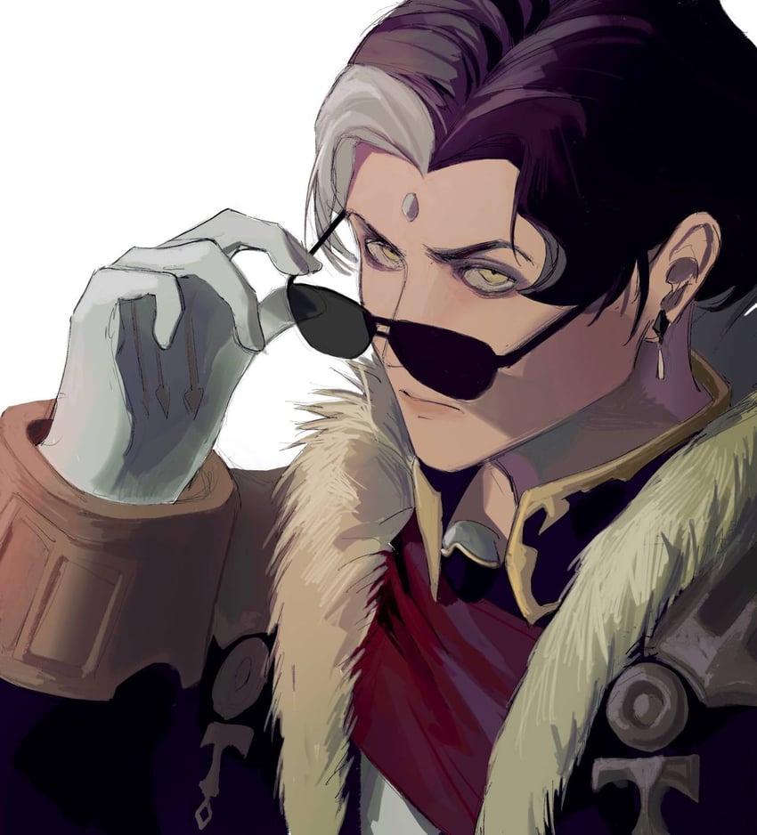 emet-selch (final fantasy and 1 more) drawn by baobing