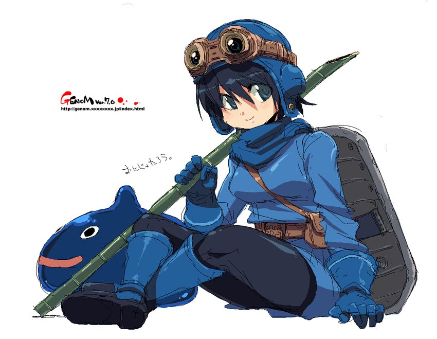 slime and prince of lorasia (dragon quest and 1 more) drawn by onija_tarou