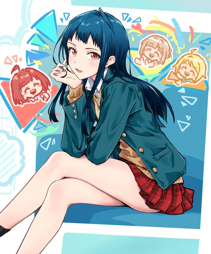 tendouji musubi, kasukabe haru, tsunomori rona, and nonohara hime (tokyo 7th sisters) drawn by bullfalk