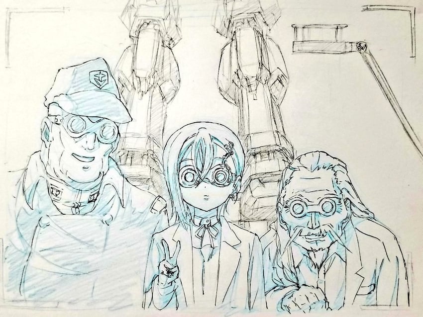 wakana shiki, bask om, and doctor j (love live! and 5 more) drawn by aisamu_4444293