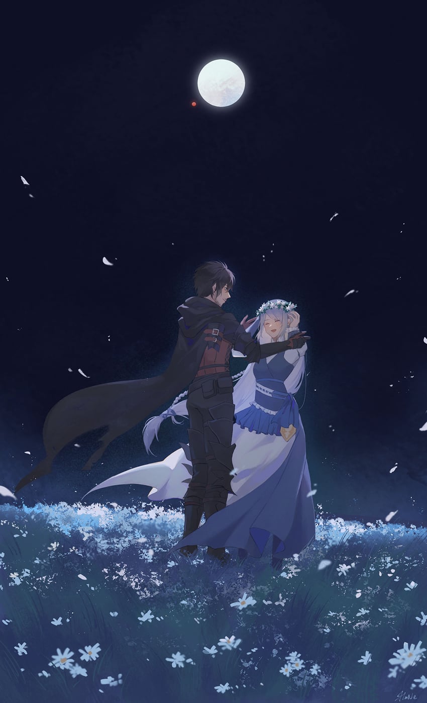 clive rosfield and jill warrick (final fantasy and 1 more) drawn by hane_(yhane312)