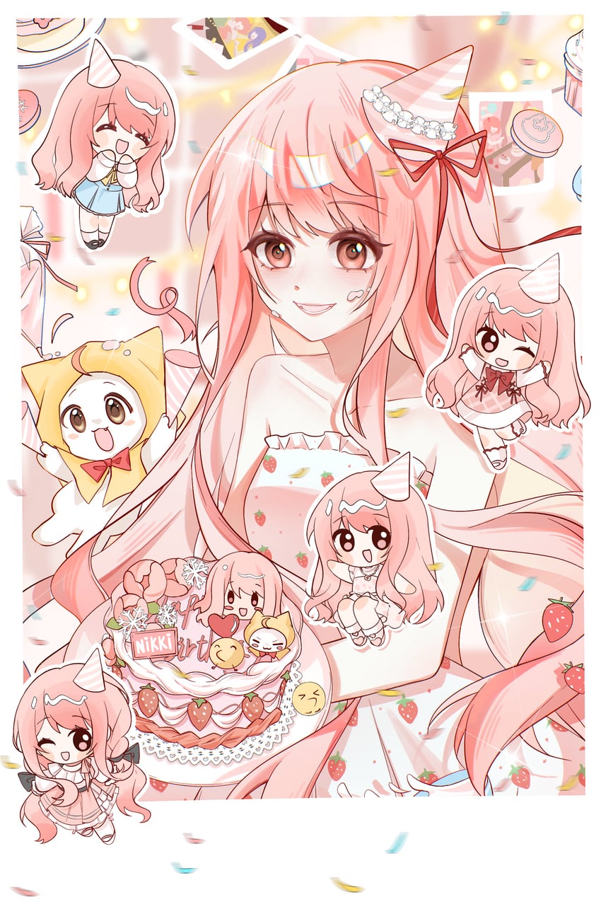 nikki, momo, perfect start, bloom poetry, and yoyo (nikki and 5 more) drawn by jianuannuannuan