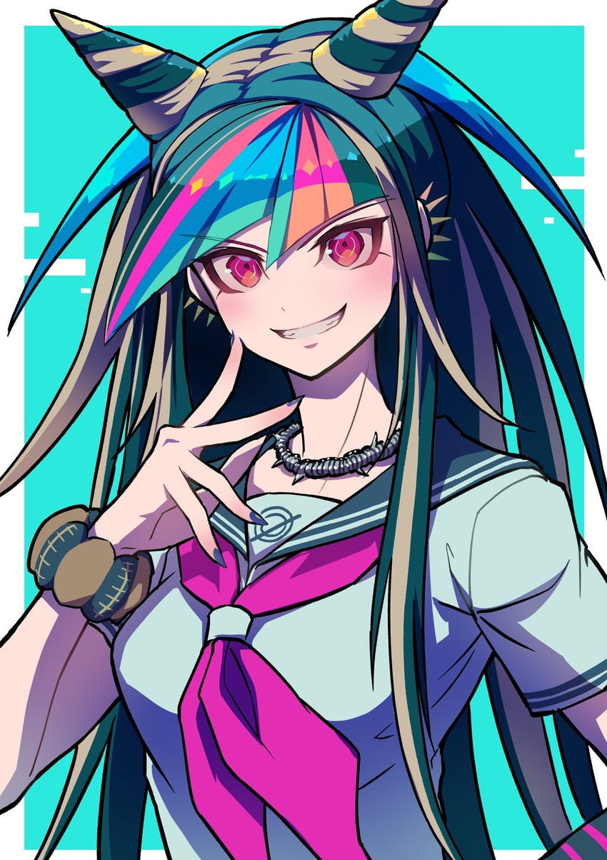 mioda ibuki (danganronpa and 1 more) drawn by youko-shima