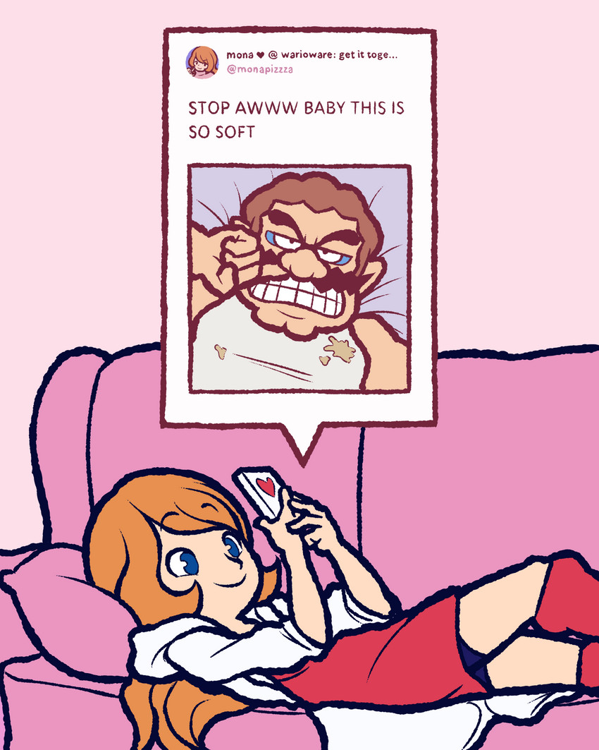 wario and mona (twitter and 1 more) drawn by edmendozaart