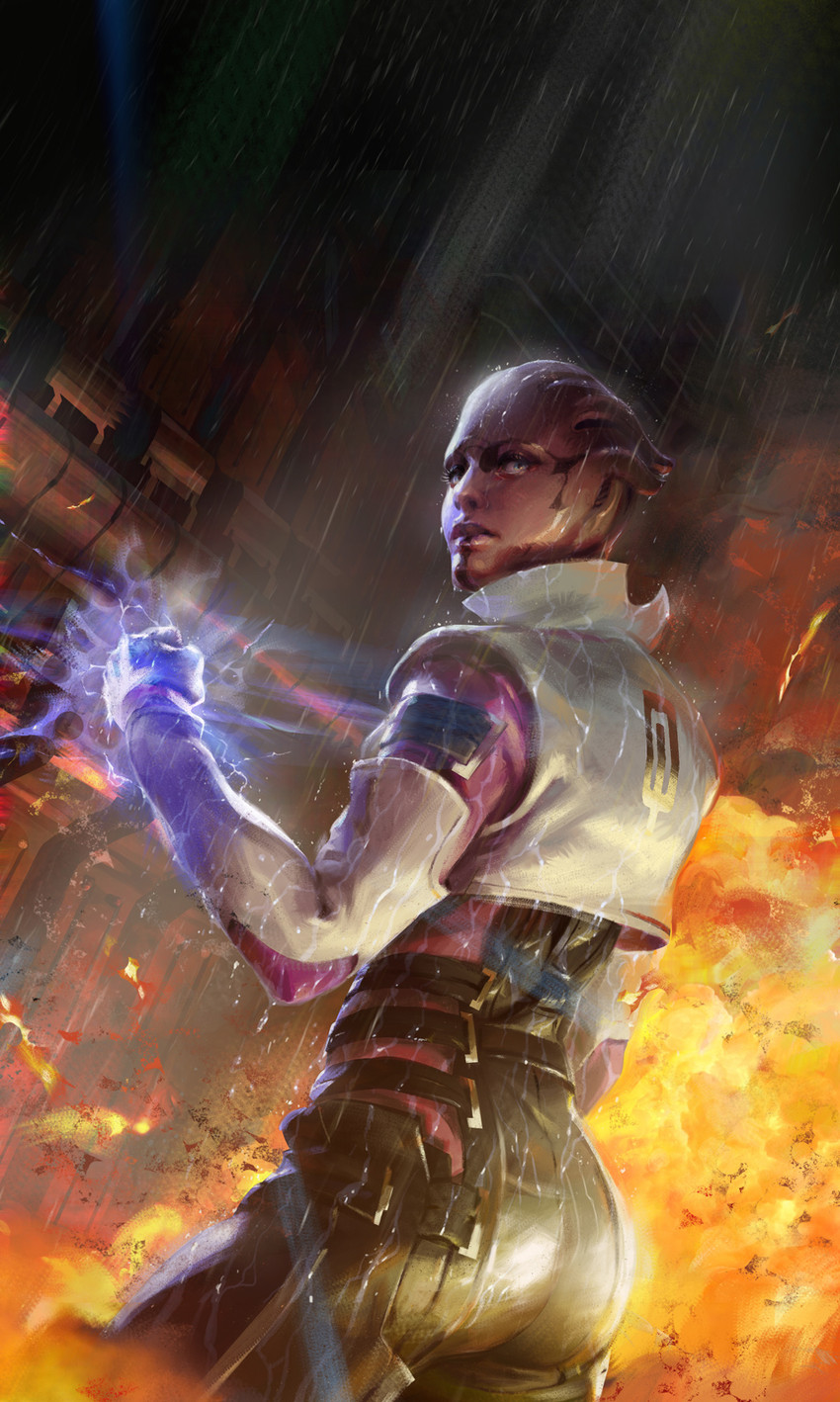 aria t'loak (mass effect and 1 more) drawn by ben_huen
