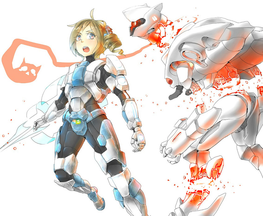 aizawa inori and promethean knight (microsoft windows and 4 more) drawn by m_hafidz_a