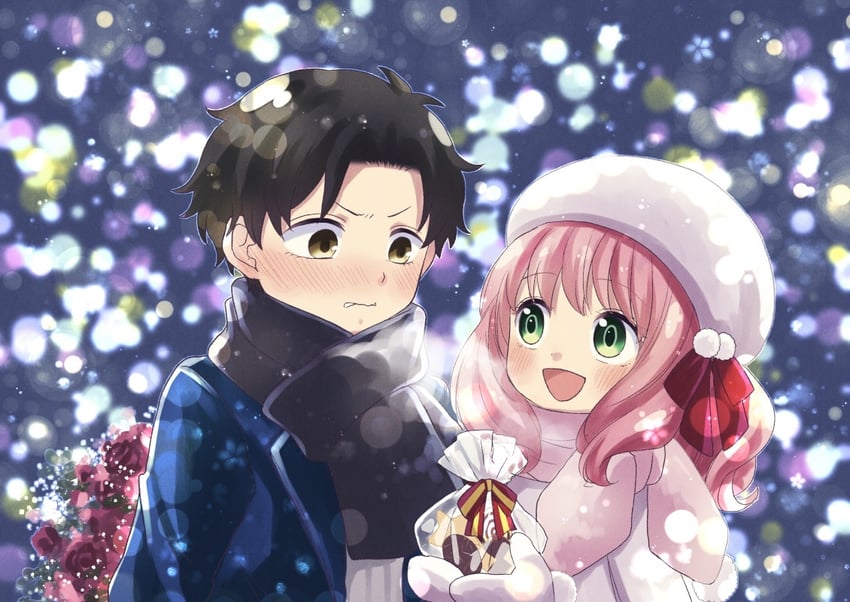 anya and damian desmond (spy x family) drawn by maekawa_suu