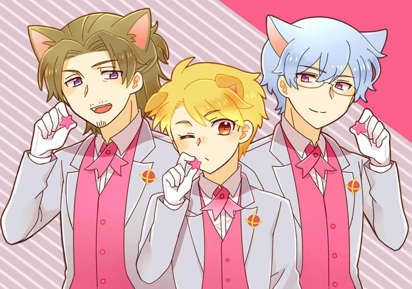maita rui, yamashita jiro, and hazama michio (idolmaster and 1 more) drawn by kinococcos
