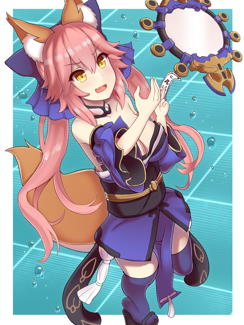 tamamo and tamamo no mae (fate and 2 more) drawn by rachione
