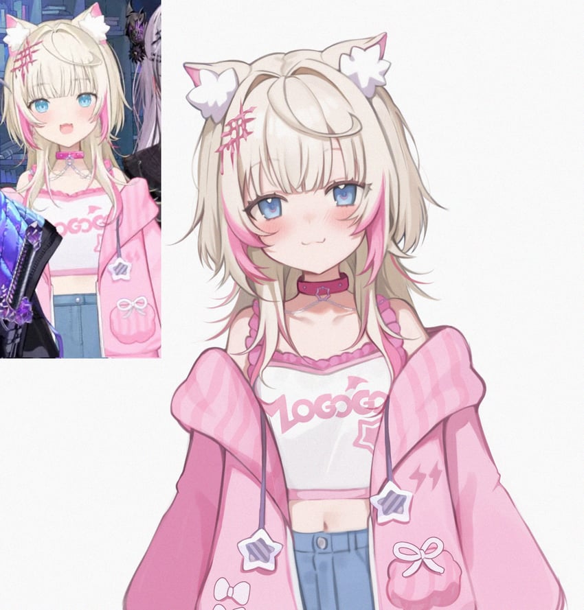 mococo abyssgard (hololive and 1 more) drawn by koahri