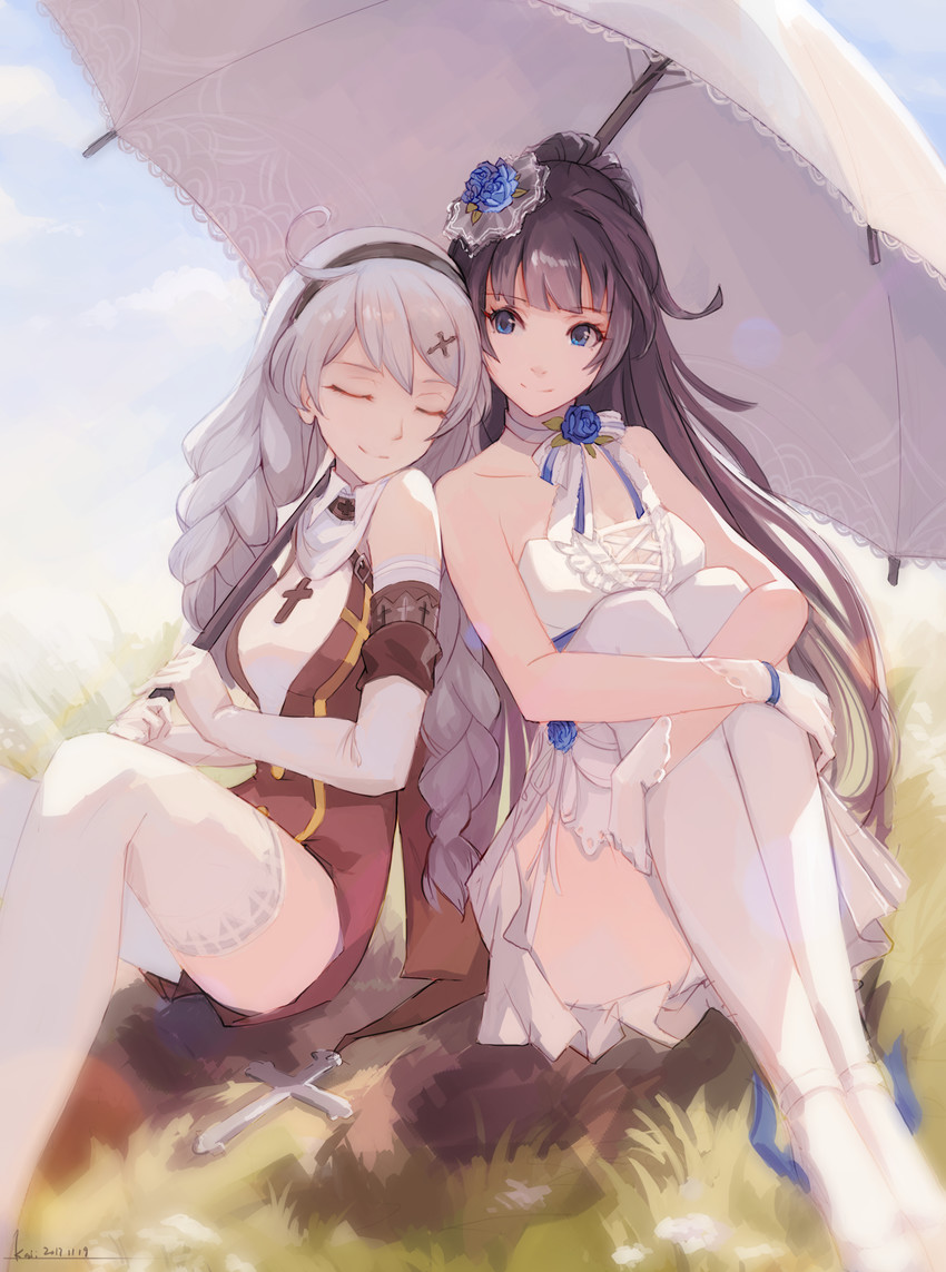 kiana kaslana and raiden mei (honkai and 1 more) drawn by kai1up