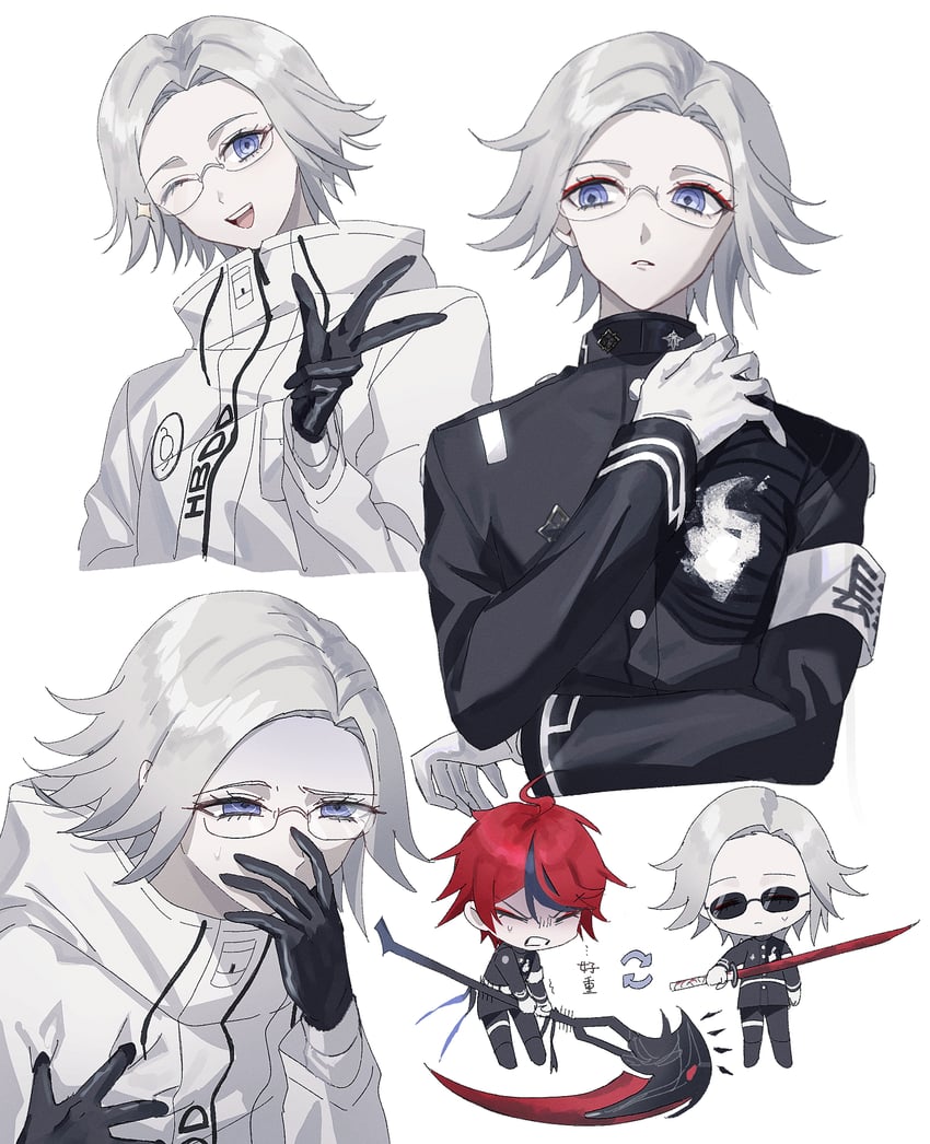 aotsuki eito and sumino takumi (the hundred line -last defense academy-) drawn by marchsan