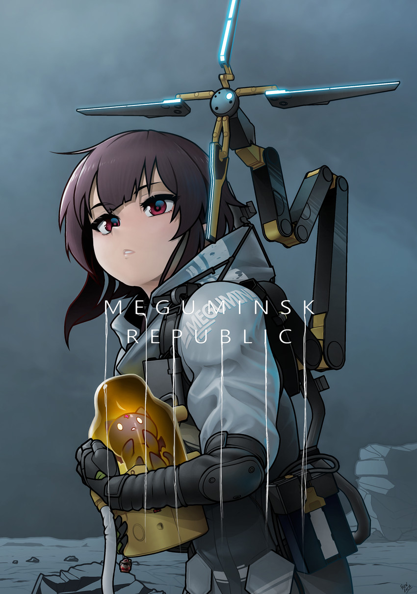 megumin, chomusuke, sam porter bridges, and bb-28 (kono subarashii sekai ni shukufuku wo! and 1 more) drawn by fenixman12