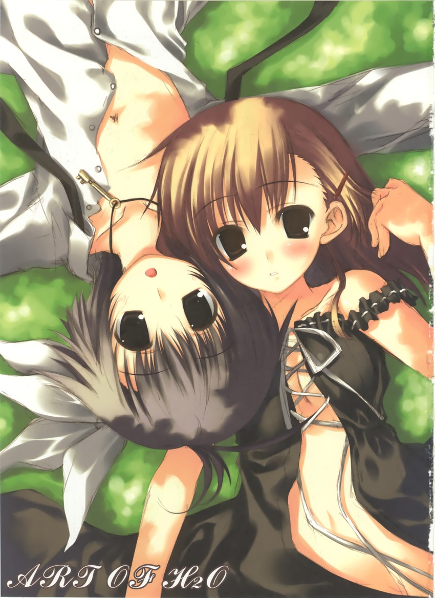 yakumo hamaji and kumon maki (h2o footprints in the sand) drawn by kagome_(traumatize)