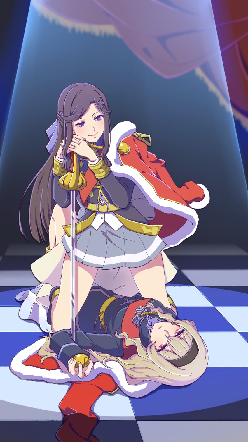 saijou claudine and tendou maya (shoujo kageki revue starlight) drawn by nyasa