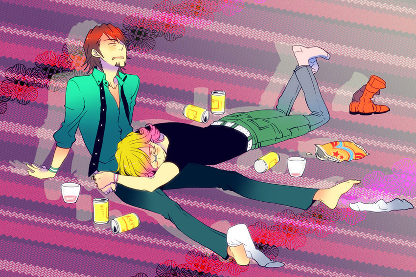 barnaby brooks jr. and kaburagi t. kotetsu (tiger & bunny) drawn by kasaki_takao