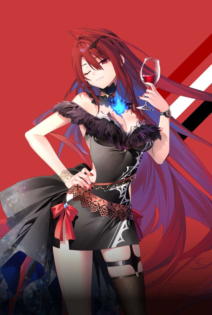 elizabeth rose bloodflame (hololive and 1 more) drawn by riichu