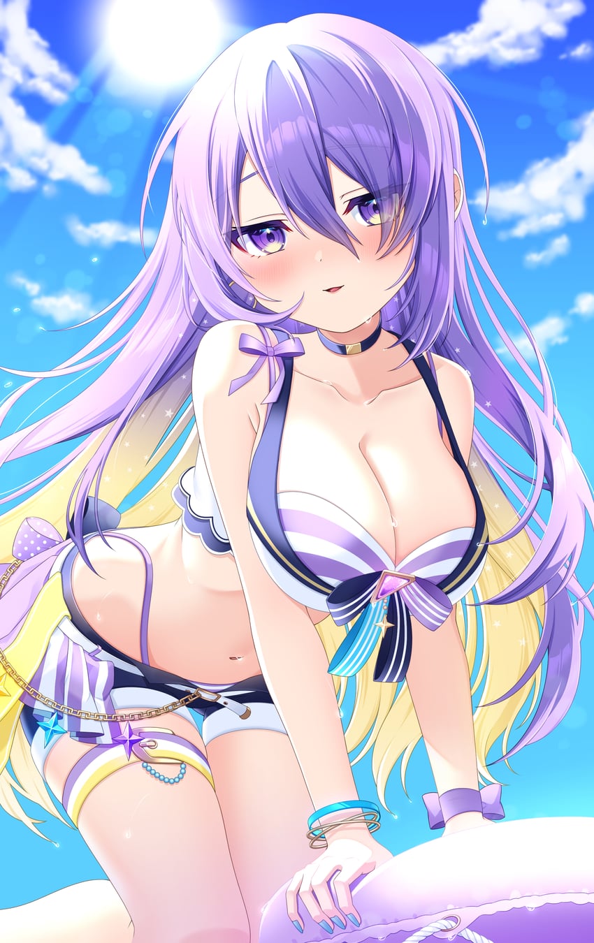 moona hoshinova (hololive and 1 more) drawn by poyu_(soyokaze1160)