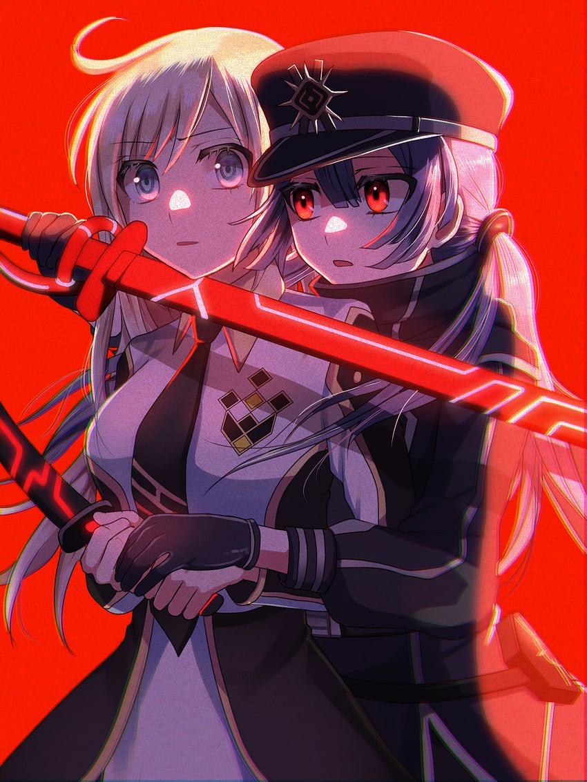 sky striker ace - raye and sky striker ace - roze (yu-gi-oh!) drawn by pinyata_(pinyaland)