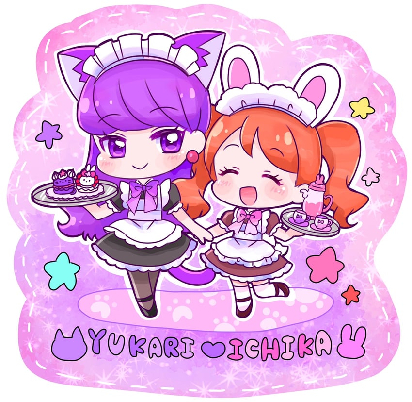usami ichika and kotozume yukari (precure and 1 more) drawn by momo02634