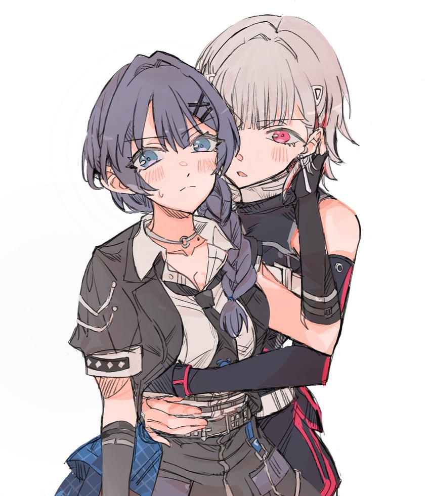 murano sayaka and yugiri tsuzuri (love live! and 1 more) drawn by junjun_(kimi-la)