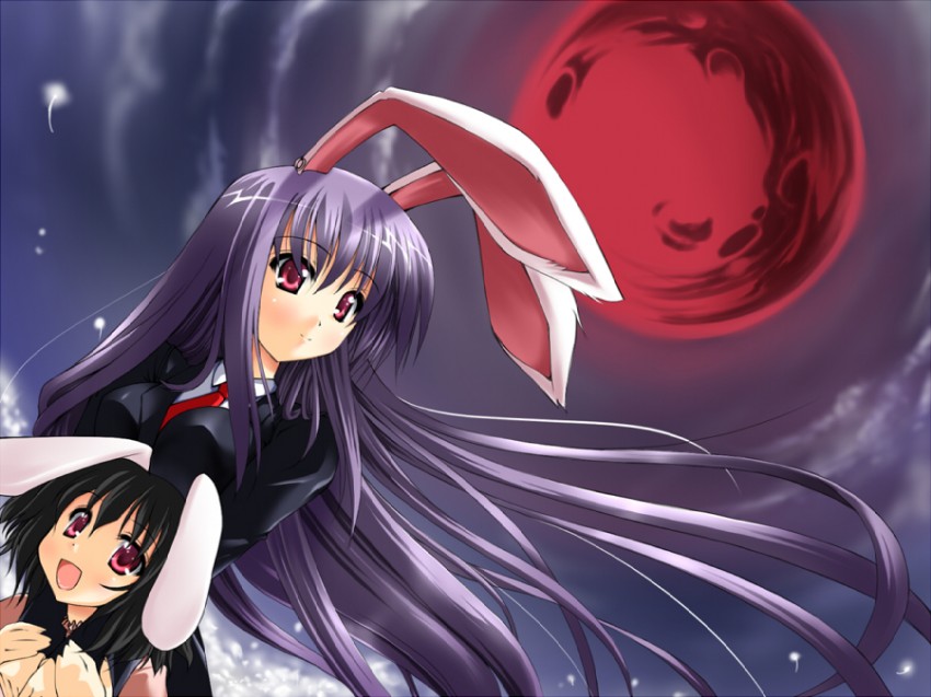reisen udongein inaba and inaba tewi (touhou) drawn by ayuhara_hiiro